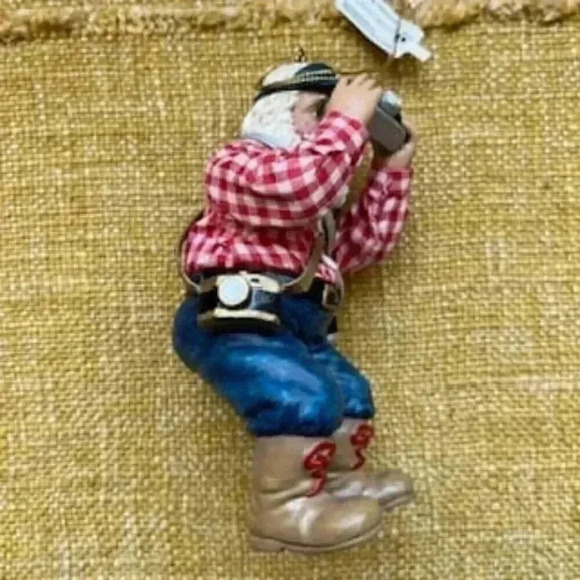 Vintage Department 56‎ Santa Action Christmas Ornament photography - Picture 4 of 10